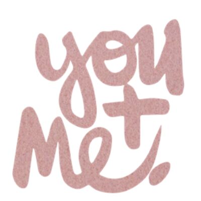 You + me  - petit velour rose