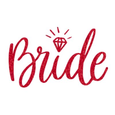 Bride  - petit velour rouge