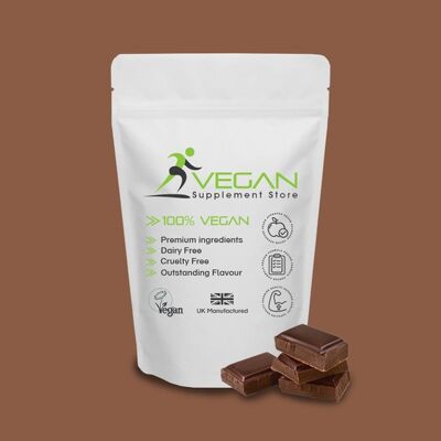 Polvo de proteína vegana de chocolate