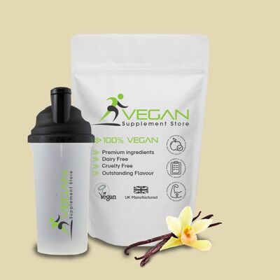 Polvere di proteine vegane alla vaniglia