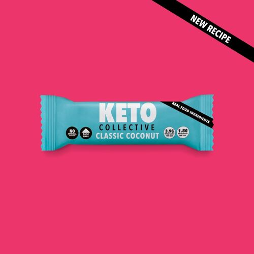 CLASSIC COCONUT KETO SNACK BARS 40g x 15