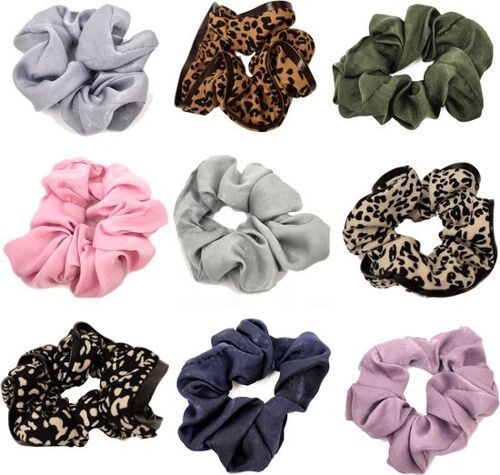 Scrunchie Set | satijn | Haarelastiek Pack - 9 stuks | Haarwokkel