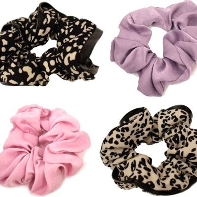 Conjunto Scrunchie | satinado | Paquete de Corbatas para el Cabello - 4 Piezas | dedo meñique