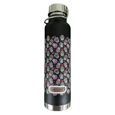 Black Sugar Skull Water Bottle