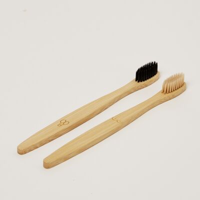Duo brosse à dents en bambou « couple »