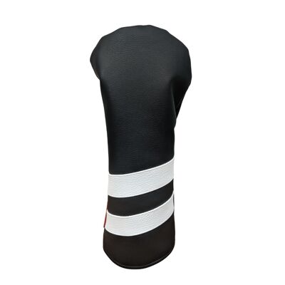 Black and White Striped Head Cover – Driver