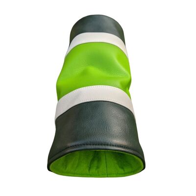 Green and Green Striped Head Cover Traditional