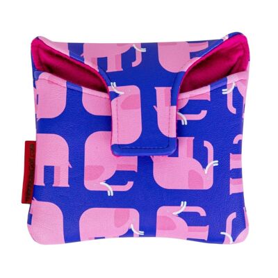 Pink Elephant Mallet Putter Cover - Centre Shaft