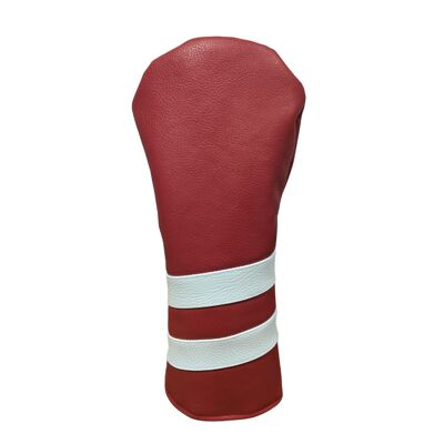 Red and White Striped Head Cover – Driver