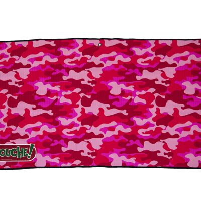 Pink Camouflage Golf Towel