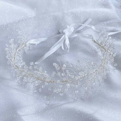 Bridal Headpiece Boho - Silver