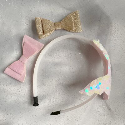 Mermaid Headband Gift Set - White