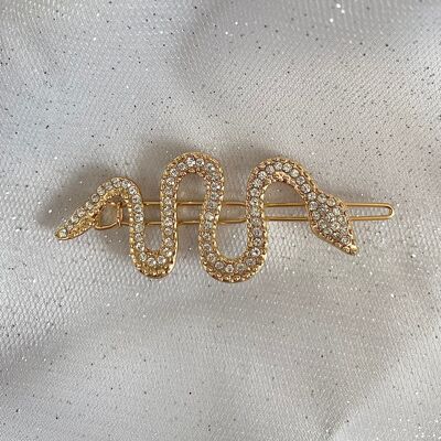 Snake Hair Accessory in Gold or Silver - Gold