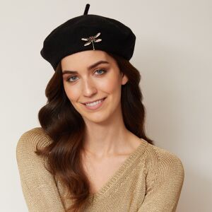 Chapeau Vintage avec Broche Libellule