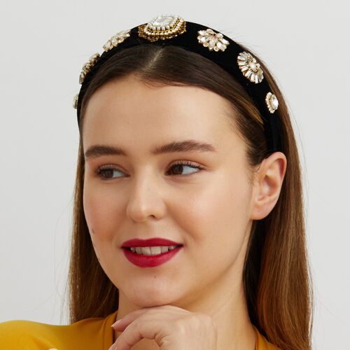 Black and Gold Headband