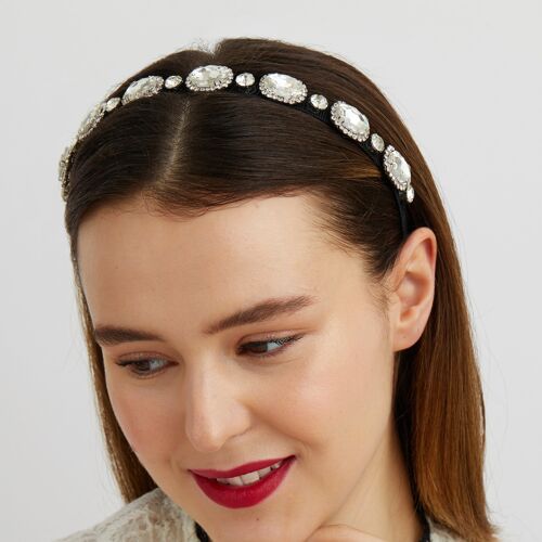 Black Diamante Headband