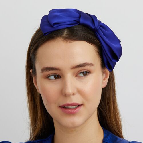 Blue Fascinator Bow Headband