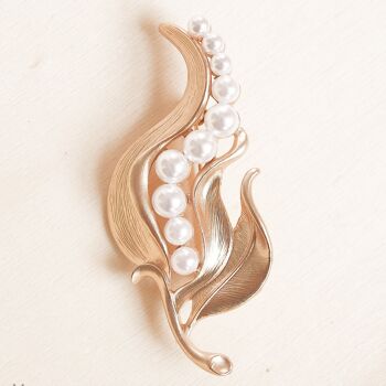 Broche Perle Or Pois 3