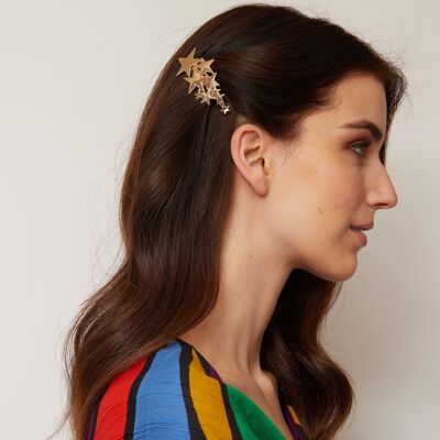 Star Hair Clip in Silver or Gold - Gold