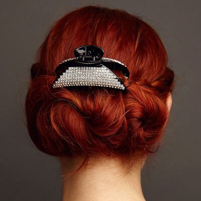 Diamante Hair Claw Clip Moon