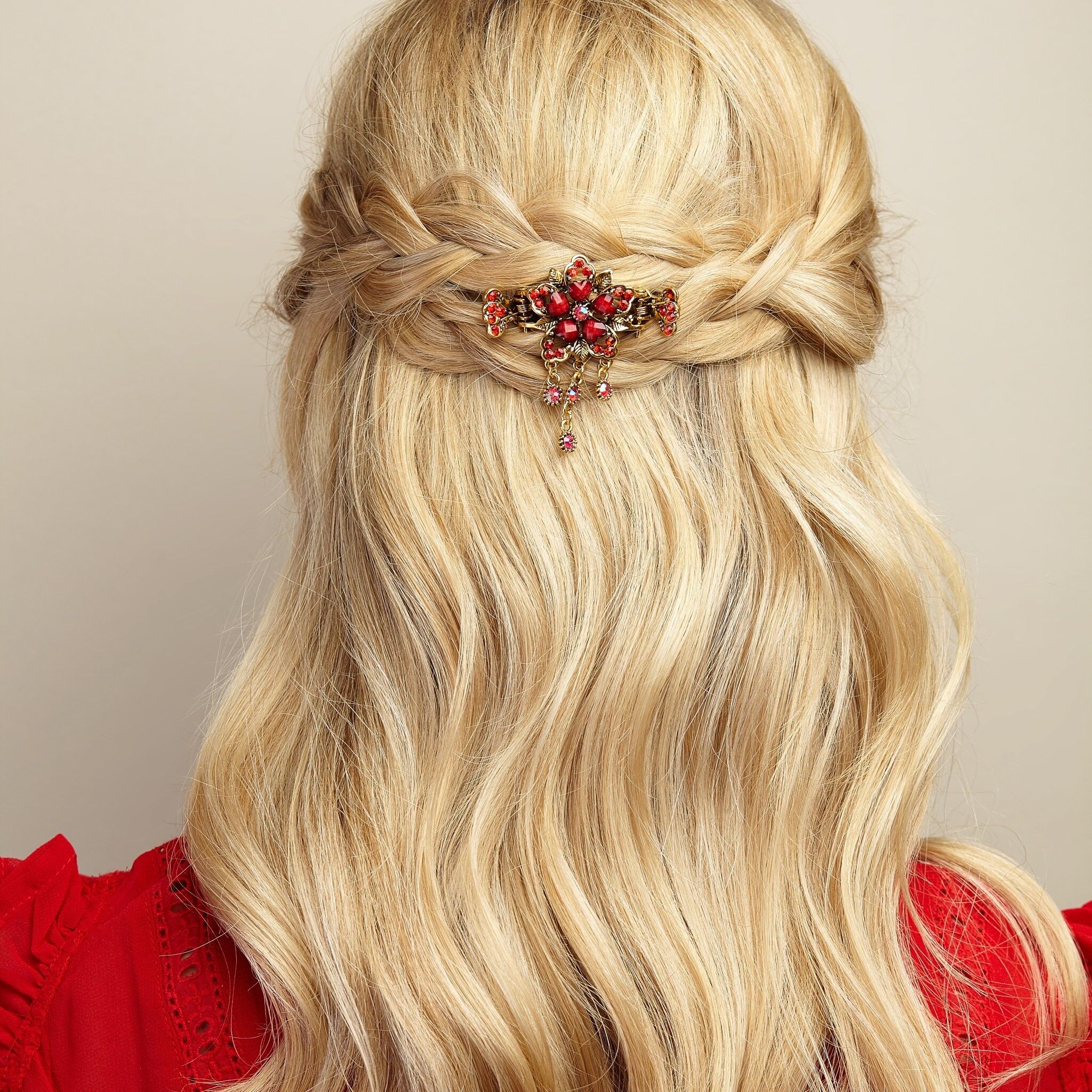 Red and gold clearance hair accessories