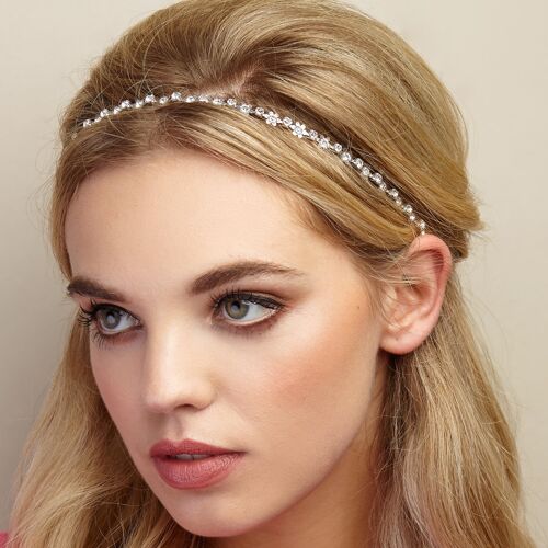 Daisy Chain Headband - Silver