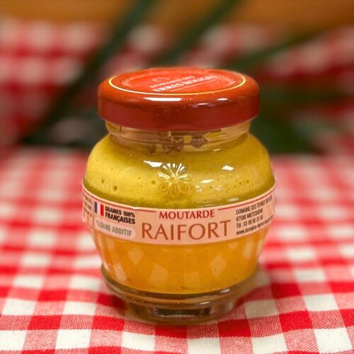 Moutarde au Raifort graines françaises sans additifs 55g