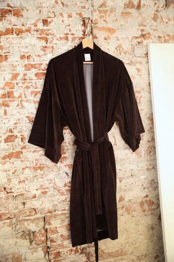 Velours de coton KIMONO CHOCO 3