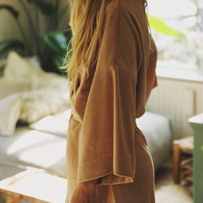 KIMONO NUDE cotton velvet