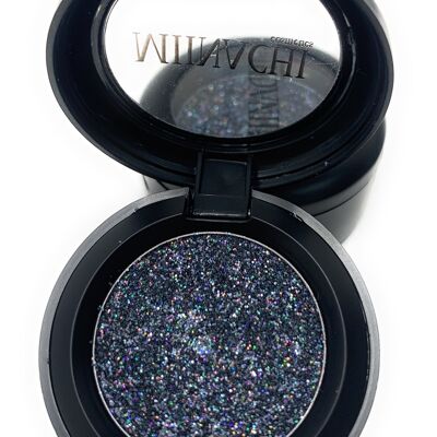 Single Pressed Glitter in the shade Silver, No Glue Needed, In Compact, Pigmented, No Fall Out, Glitter, Cosmetic Grade Glitter
