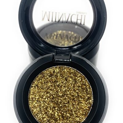 Single Pressed Glitter in the shade Innocence, No Glue Needed, In Compact, Pigmented, No Fall Out, Glitter, Cosmetic Grade Glitter