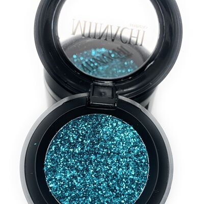 Single Pressed Glitter in the shade Gem, No Glue Needed, In Compact, Pigmented, No Fall Out, Glitter, Cosmetic Grade Glitter