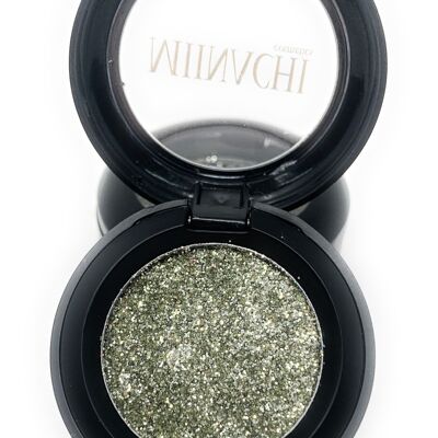Single Pressed Glitter in the shade Smoke, No Glue Needed, In Compact, Pigmented, No Fall Out, Glitter, Cosmetic Grade Glitter