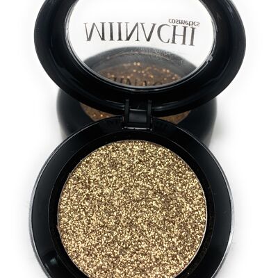 Single Pressed Glitter in the shade Champagne JUMBO Size, No Glue Needed, In Compact, Pigmented, No Fall Out, Glitter, Cosmetic Grade Glitter