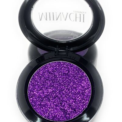 Single Pressed Glitter in the shade Purple JUMBO Size, No Glue Needed, In Compact, Pigmented, No Fall Out, Glitter, Cosmetic Grade Glitter
