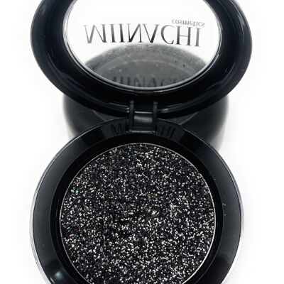 Single Pressed Glitter in the shade Dark Knight JUMBO Size, No Glue Needed, In Compact, Pigmented, No Fall Out, Glitter, Cosmetic Grade Glitter