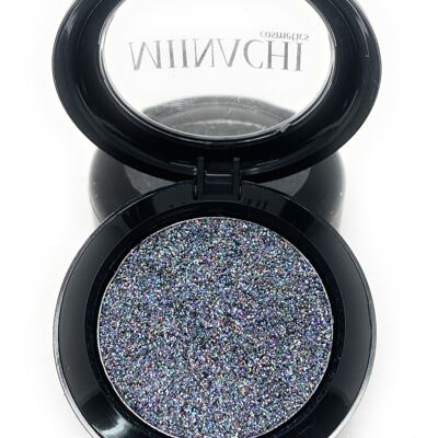 Single Pressed Glitter in the shade Smoke JUMBO Size, No Glue Needed, In Compact, Pigmented, No Fall Out, Glitter, Cosmetic Grade Glitter