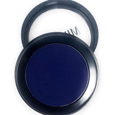Single Pressed Blue Matte Eyeshadow In the Shade Stitch Compact Smooth Pigmented Eyeshadow Colour
