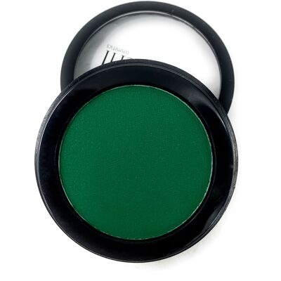 Single Pressed Eyeshadow In the Shade Fiji Compact Smooth Pigmented Eyeshadow Green Matte Colour