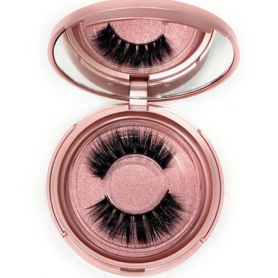 3D Lash in the style Crown, Fluffy, Reusable, Flexible, Lightweight Lashes with Mirror