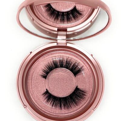3D Lash  in the style Spellbound, Fluffy, Reusable, Flexible, Lightweight Lashes with Mirror