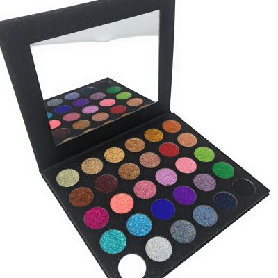 The Twinkle Palette by Miinachi Cosmetics Pigmented Pressed Glitter Palette No Glue Needed No Mess