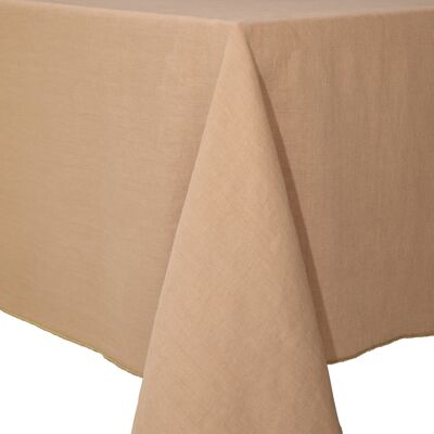 Pink beige curtain (Liv) 160x250cm with rings 100% washed linen
