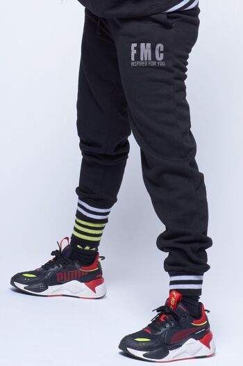 Pantalon de jogging à rayures noires FMC 2