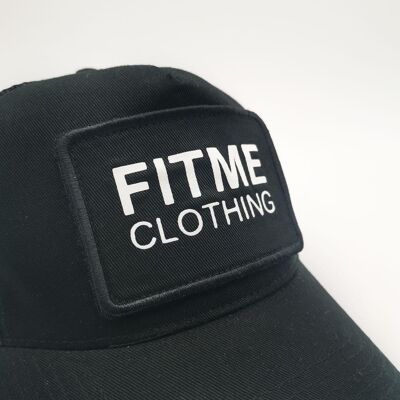 Black Snapback Patch Trucker Cap