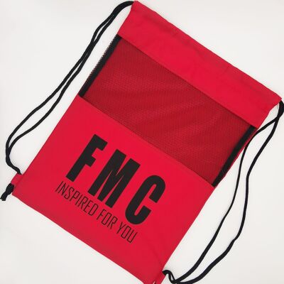 Sac de sport en maille FMC rouge