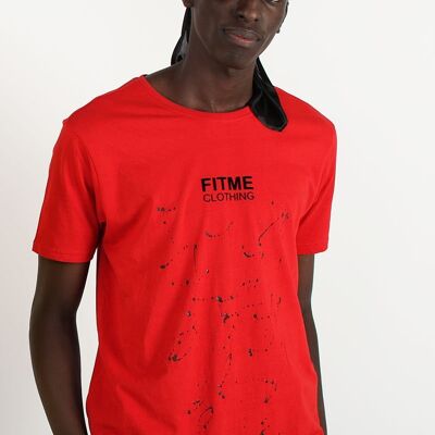 Paint Splash Organic Red T-Shirt