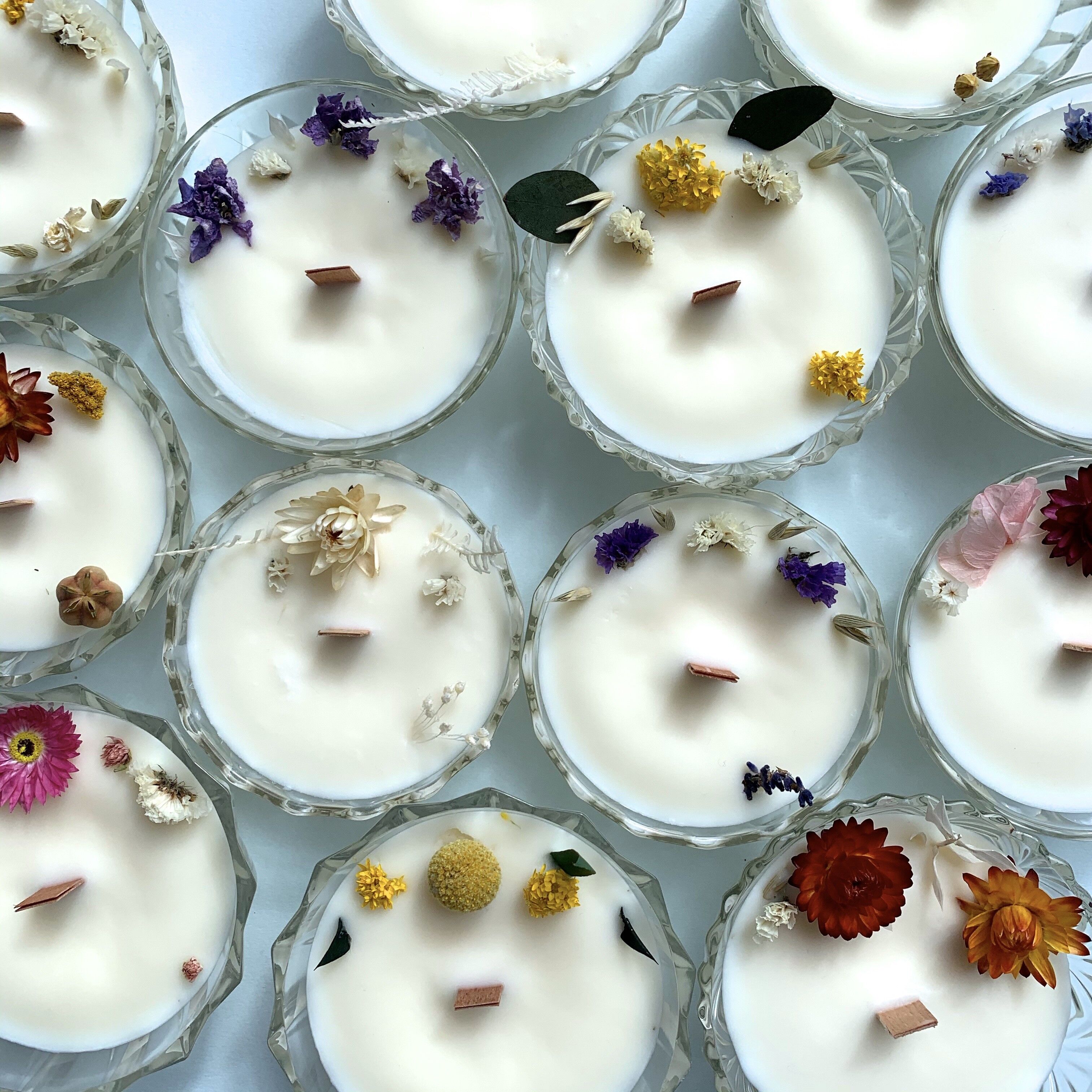 Candela floreale - Profumo di fiori di cotone