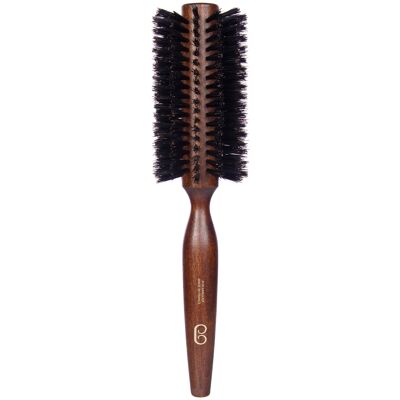 Solid beech round blow dry brush 55mm pure wild boar