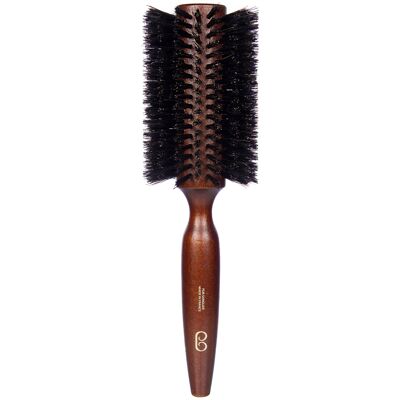 Solid beech round blow dry brush 65mm pure wild boar